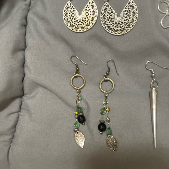 Vintage Hippie Aesthetic Earring Set of 5 - Picture 2 of 4
